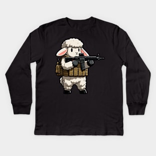 Tactical Sheep Kids Long Sleeve T-Shirt